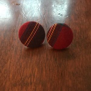Plaid earrings